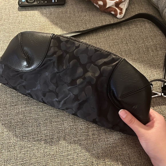 MZ Wallace Parker Leopard Jacquard Leather Trim Nylon Tote - Picture 3 of 9